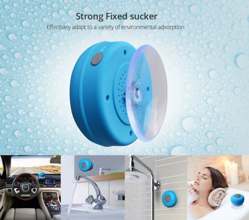 High Quality Subwoofer Shower Wireless Waterproof Speaker Bts06 With Audio System Portable Mobile Phone Wireless Mini Speaker