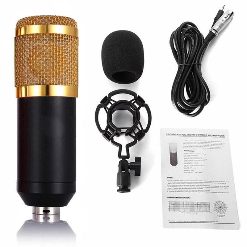 Hot Selling Bm800 V8 Kit Sound Card Studio Mic Stand Recording Audio Condenser Microphone Set For Karaoke Podcast Live Streaming