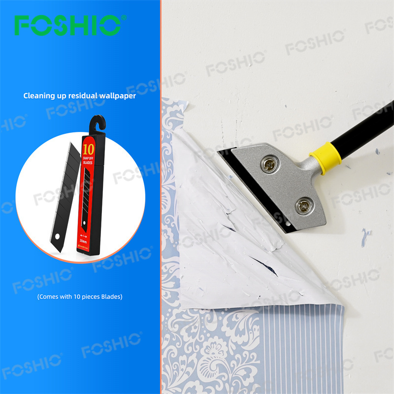 Foshio Wholesale Price Razor Blade Cleaning Products Stainless Steel Kitchen Glass Scraper