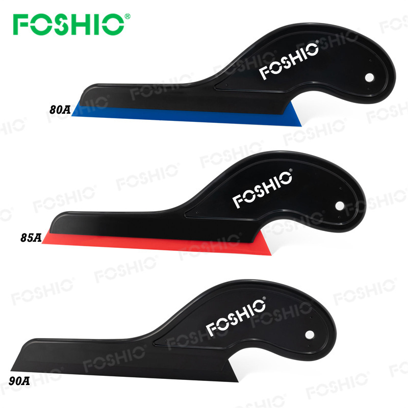 Foshio Customize Logo 70/80/90 Durometer Rubber Squeegee Window Film Installing Tinting Tool Set