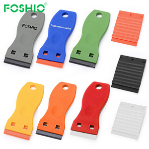 FOSHIO Customize Sample Glue Removal Tool Kitchen Oven Ceramic Cleaning Plastic Razor Scraper