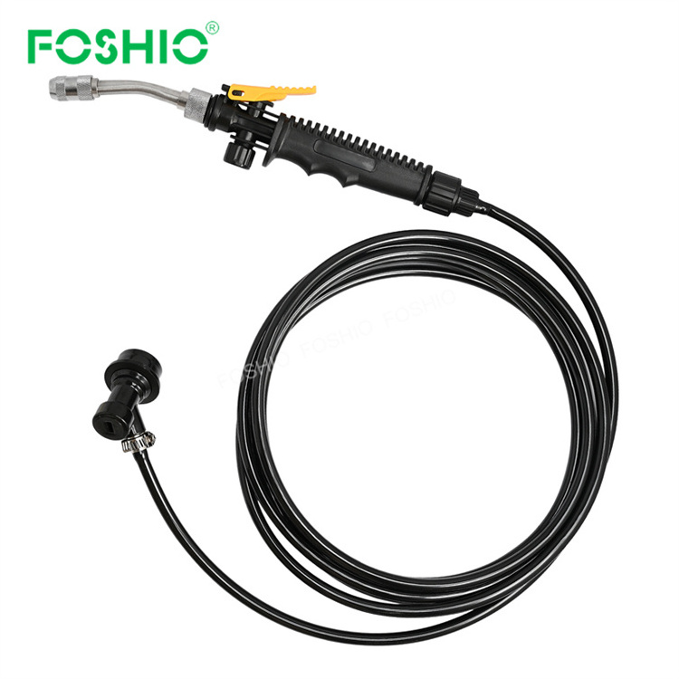 Foshio Car Wash Long Hose Water Hose With Spray Gun Nozzle