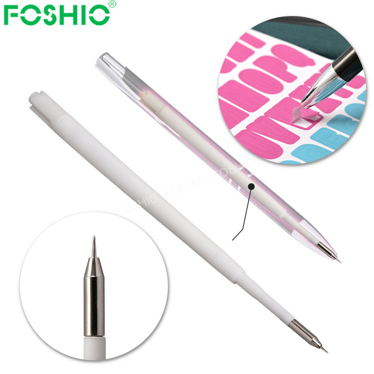 Foshio Customize Art Craft Vinyl Weeding Pen For Vinyl Crafts With Needle