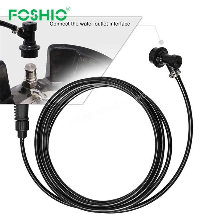 Foshio Car Wash Long Hose Water Hose With Spray Gun Nozzle