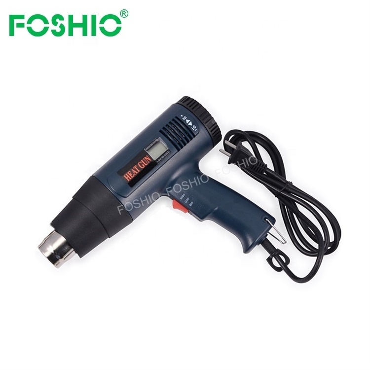 Adjustable Hot Air Heat Gun US EU Plug Temperature Digital Display Vinyl Portable Shrink Heat Gun