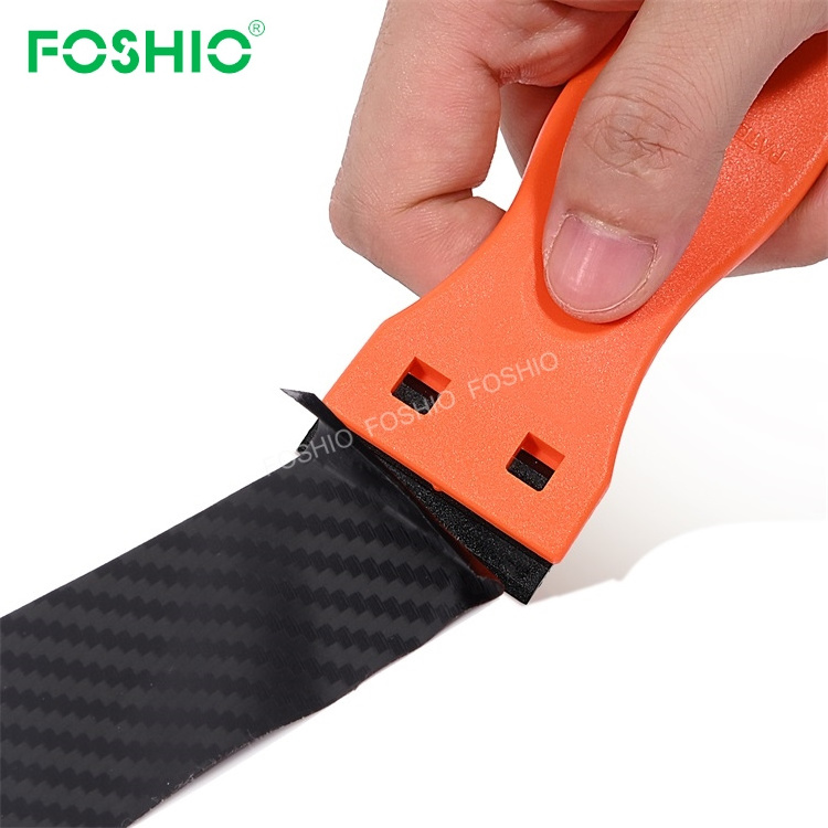 FOSHIO Customize Sample Glue Removal Tool Kitchen Oven Ceramic Cleaning Plastic Razor Scraper