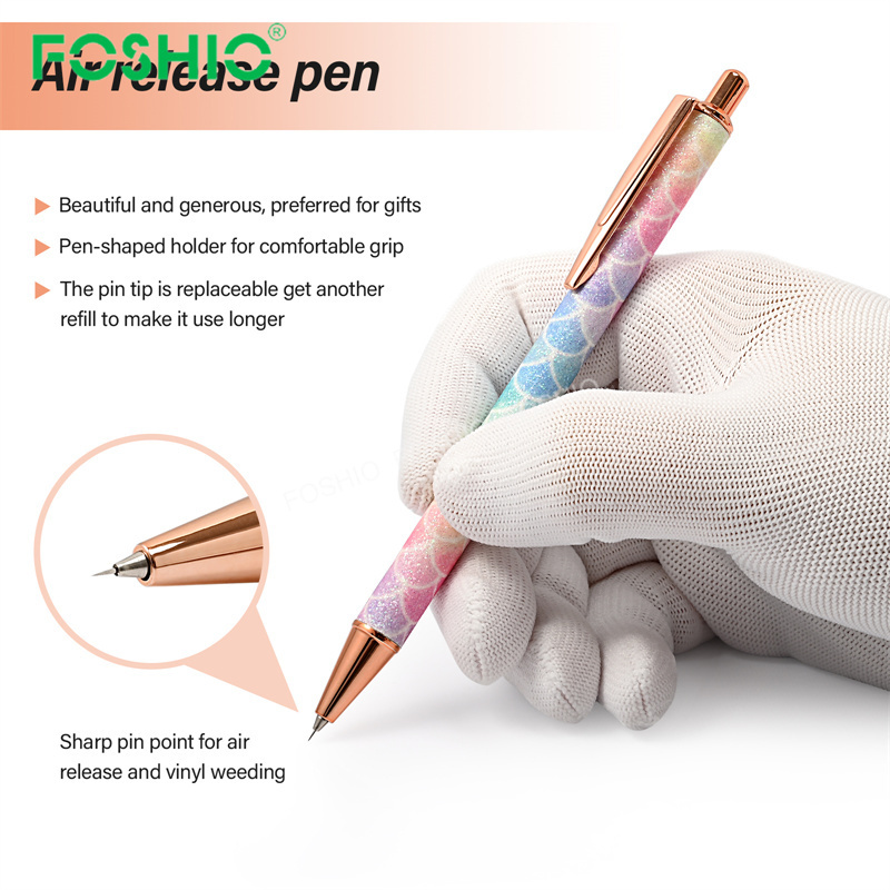 Foshio Customize Art Craft Vinyl Weeding Pen For Vinyl Crafts With Needle