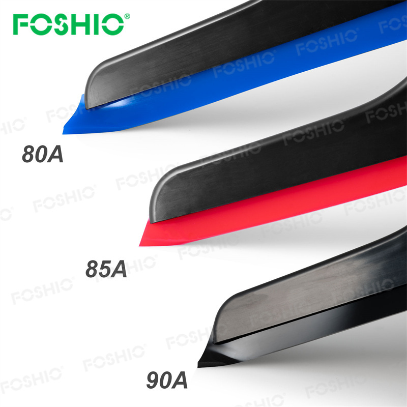 Foshio Customize Logo 70/80/90 Durometer Rubber Squeegee Window Film Installing Tinting Tool Set