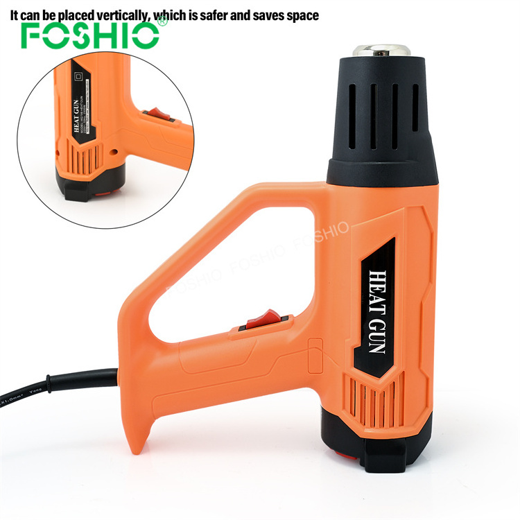 Foshio Customize Logo Lcd Display 2000W Hot Air Heat Air Gun Profesional