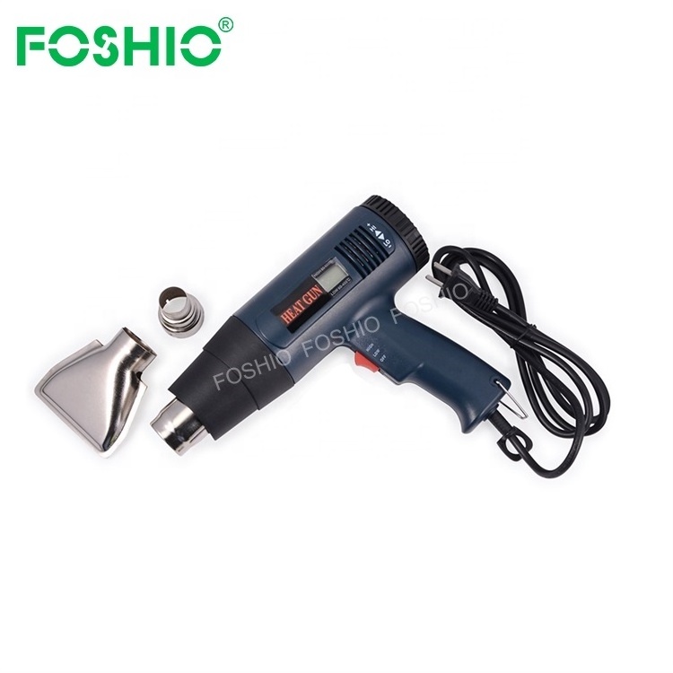 Adjustable Hot Air Heat Gun US EU Plug Temperature Digital Display Vinyl Portable Shrink Heat Gun