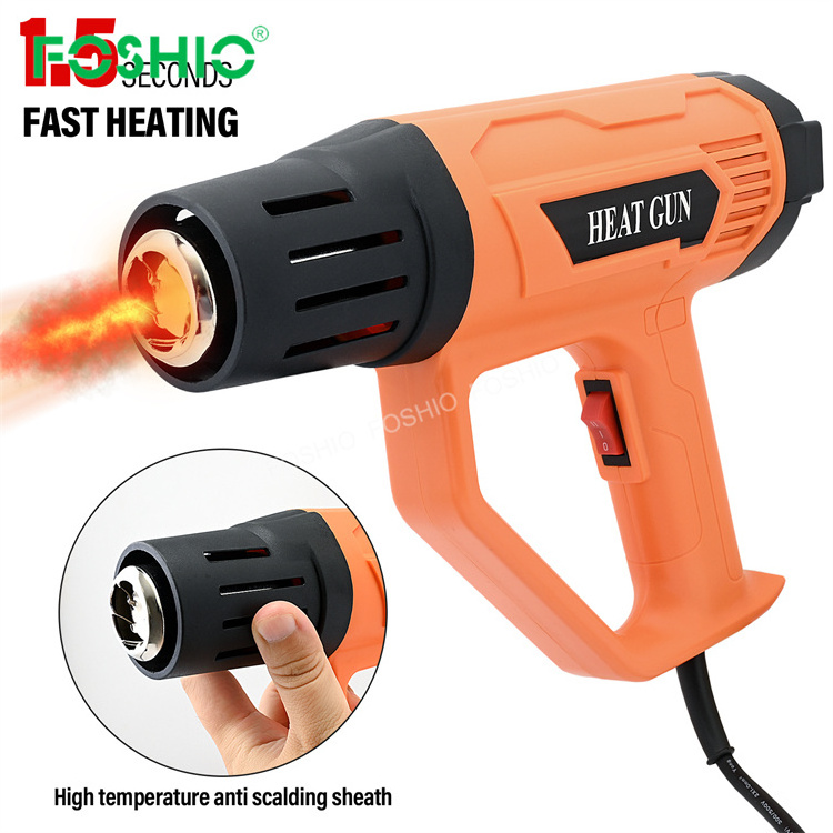 Foshio Customize Logo Lcd Display 2000W Hot Air Heat Air Gun Profesional