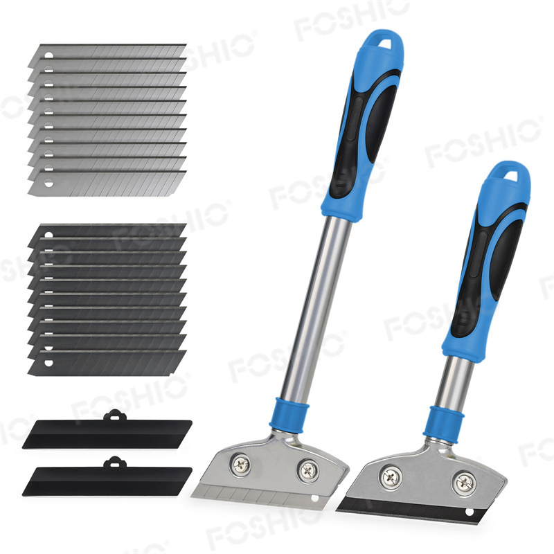 Foshio Customize Kitchen Glass Stove Scraper Shovel For Cleaning Paint Metal Plastic Razor Blade Scraper Tool