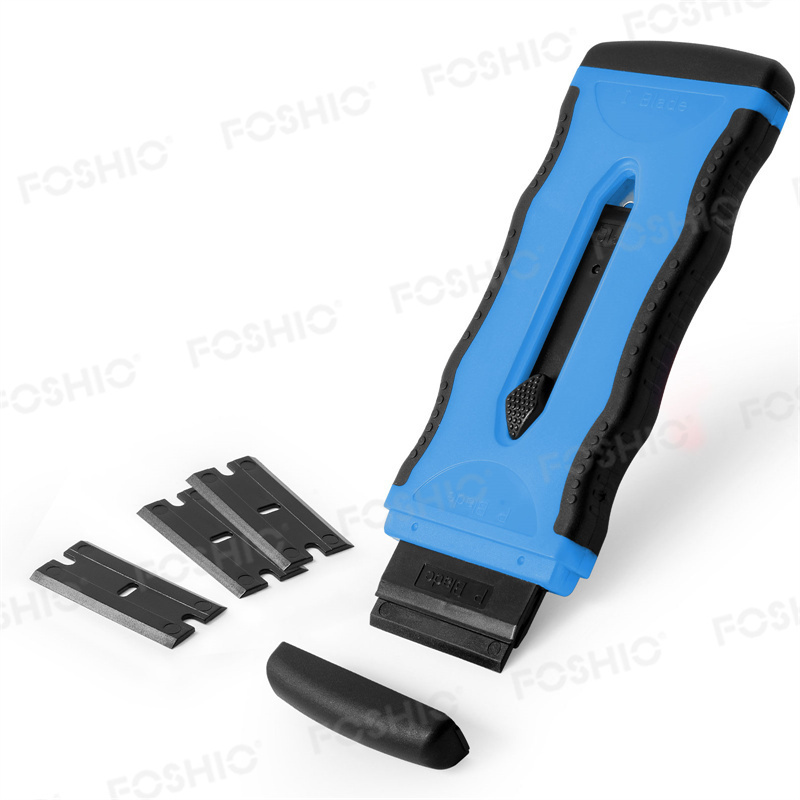 Foshio Oem/ Odm Pink Heavy Duty Cleaning Razor Blade Plastic Blade Scraper Tool