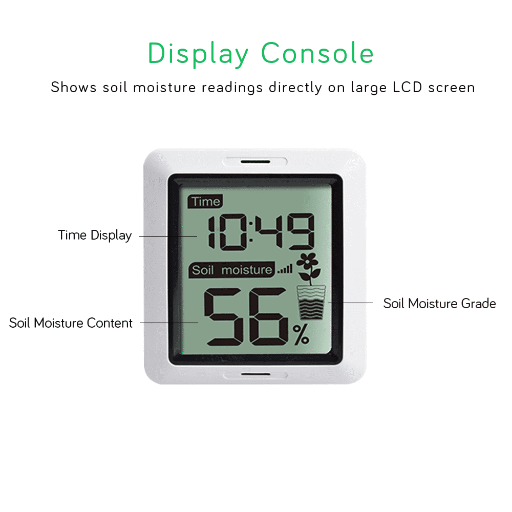 Soil Moisture Tester Plant Soil Moisture Sensor Meter with Digital LCD Display