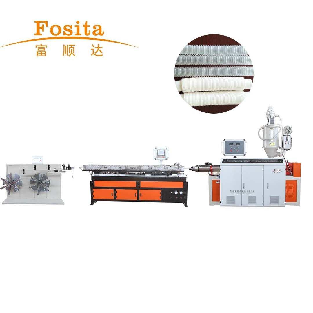 Fosita Automatic Plastic Toilet Flexible 110mm Corrugated Pipe Production Line