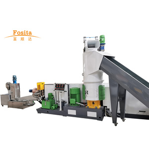 Fosita PP PE film granulating machine  with Compactor Plastic pellet making machine