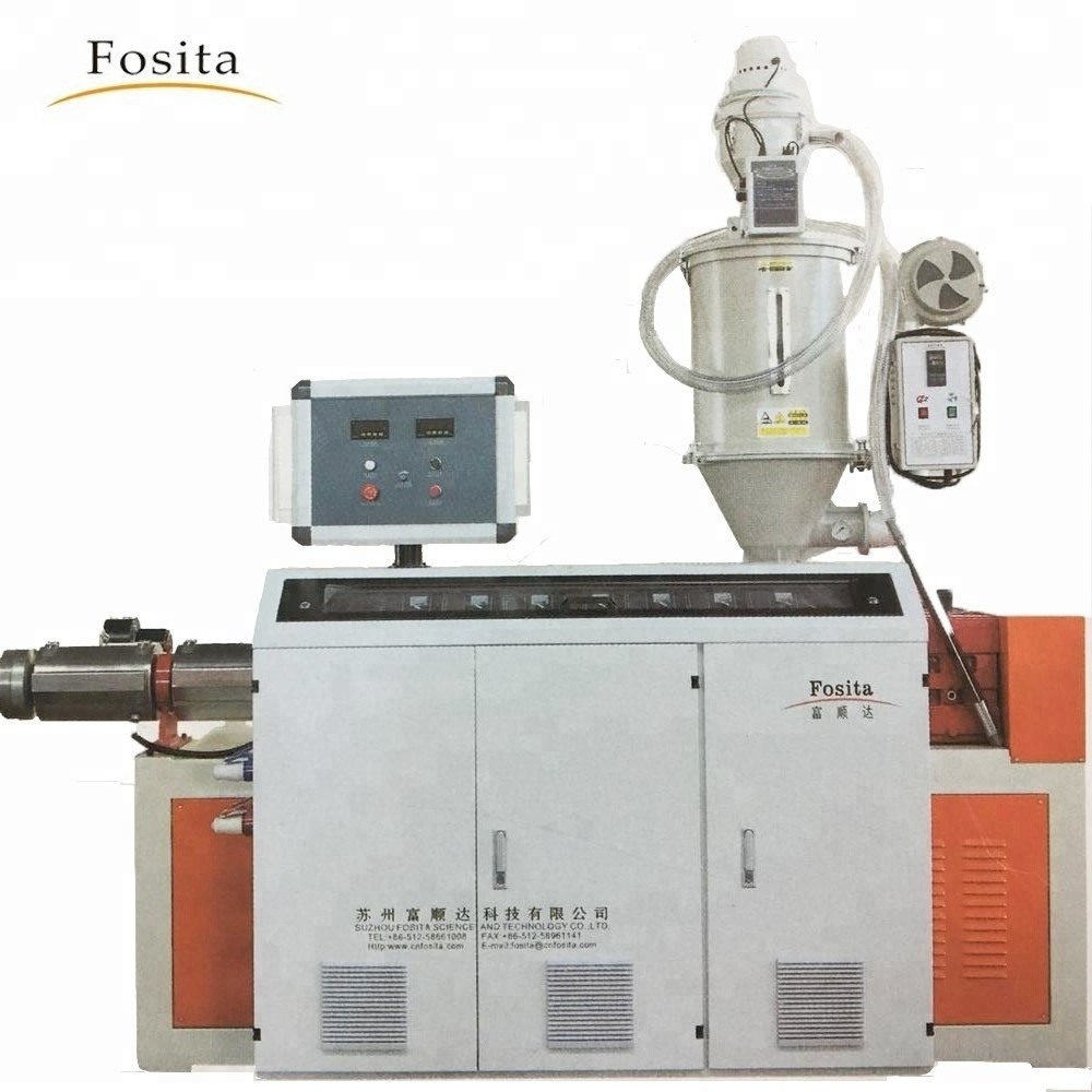 Fosita SJ25 SJ30 Mini Plastic Extruder SJ45 Sj65 Plastic Pipe Single Screw Extruder Machine