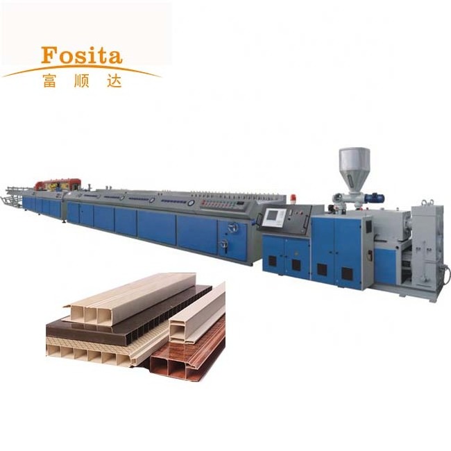 Fosita PVC WPC Wood Plastic Composite Door Window Making Machine Price