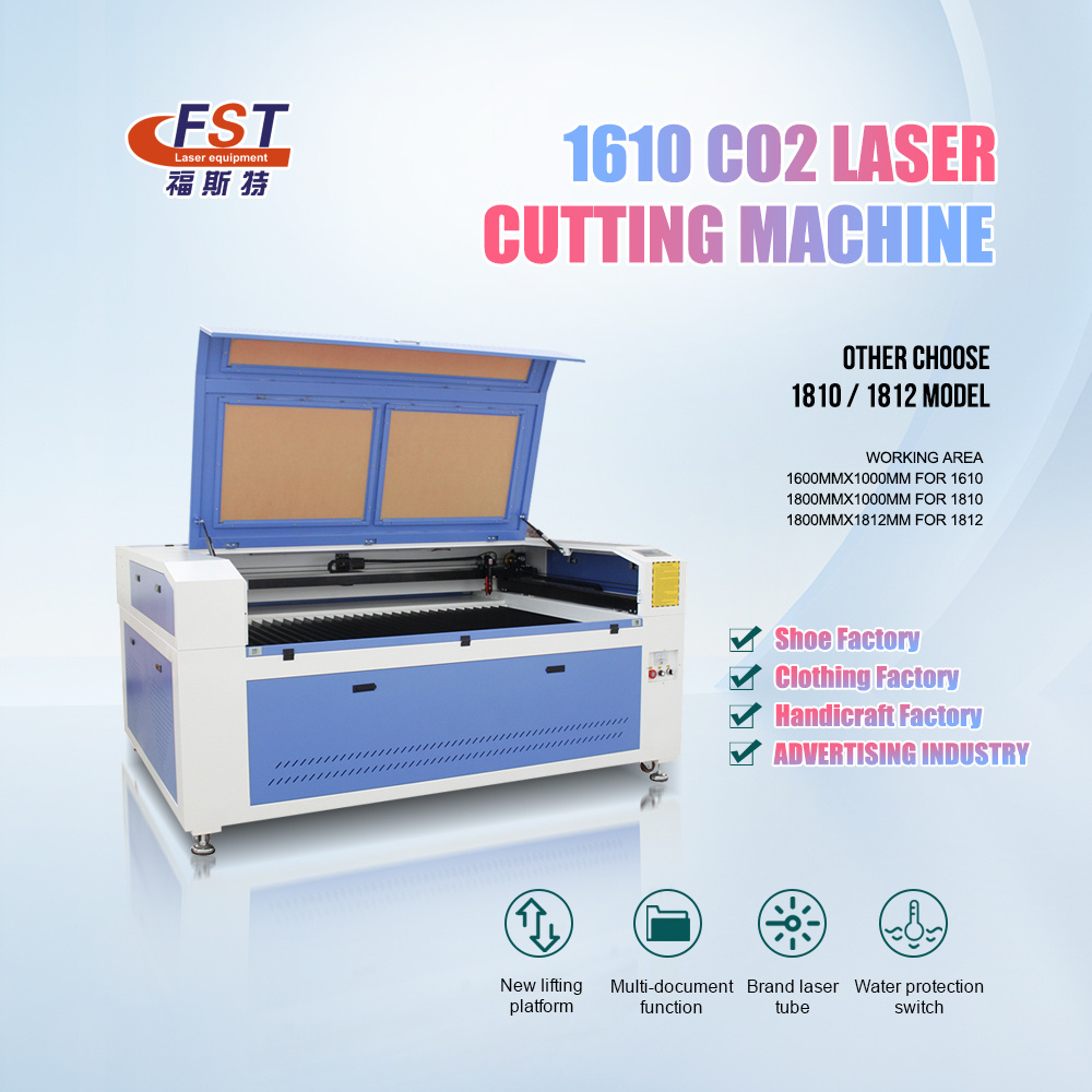 1610 large working area double heads 80w 100w 150w 180w co2 laser engraving machine 1612 Laser cutting machines