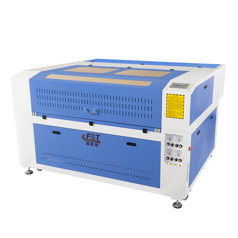 High speed laser engraving machine 100w 80W 60W FST-1390 co2 Plastic plywood digital laser cutting machine europe