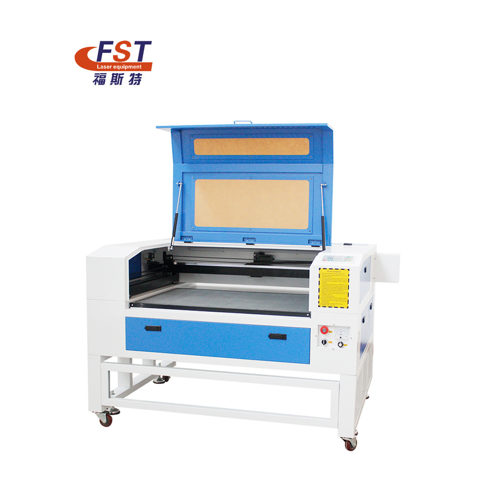 FST 6090 60 watt 80 watt 100 watt 130 watt laser cutting machine co2 laser engraving machine with ruida offline control system