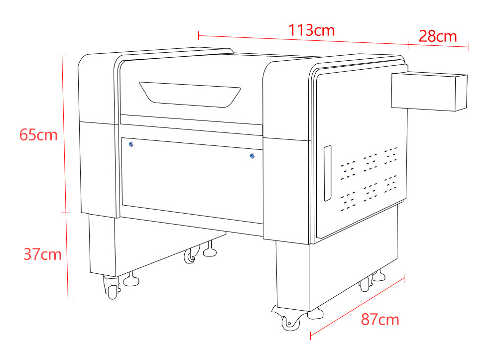 High precision 4060 CNC Diy Laser Cutter Hobby 40W 50W 60W 600*400mm CO2 M2 Laser Engraving Cutting Machine Price for Wood Paper