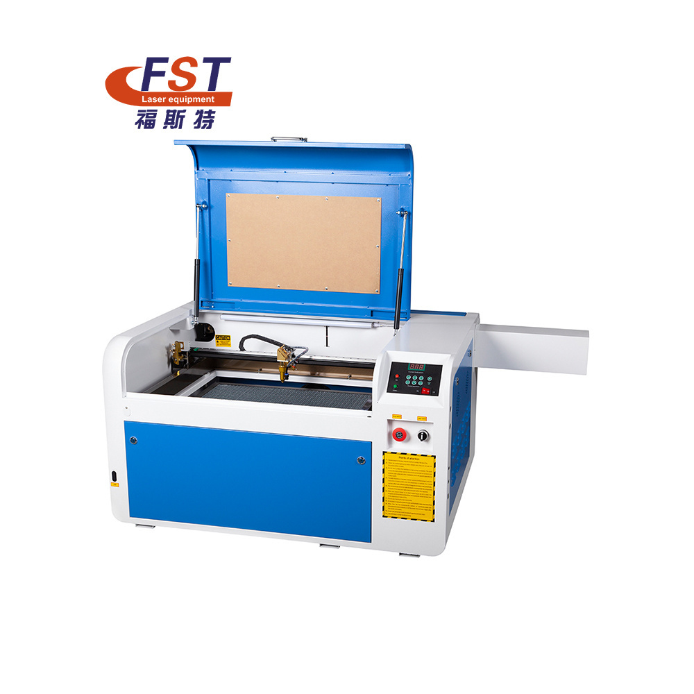 Cnc co2 6040 laser engraving cutting machine for wood leather jewelry plastic shoes stamp laser engraved