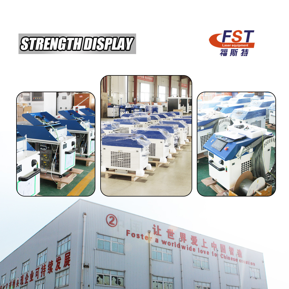 fst laser cleaning machine rust removal portable 1500w 2000w 3000w fiber laser  rust cleaning machine price