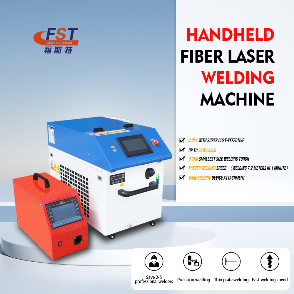 Foster four in one handheld mini 1000w 1500w 2000w 3000w laser welding machine for metal stainless steel