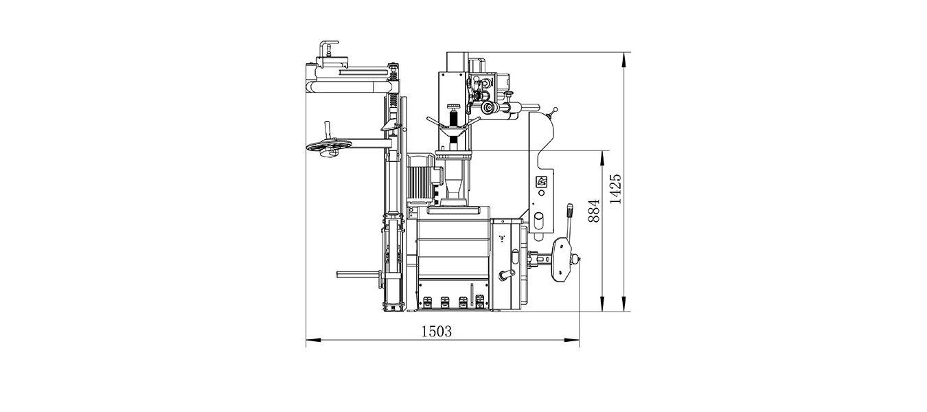 Fostar New Design 4S Shops Large Shovel No-skid Dismantling Machine Leverless 10-30Inch  Tyre Changer