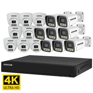 High quality cctv camera Full Color 4K/8mp 16ch Ip Poe Nvr CCTV Camera System Camera Kit Set Nvr Home Security Cctv System