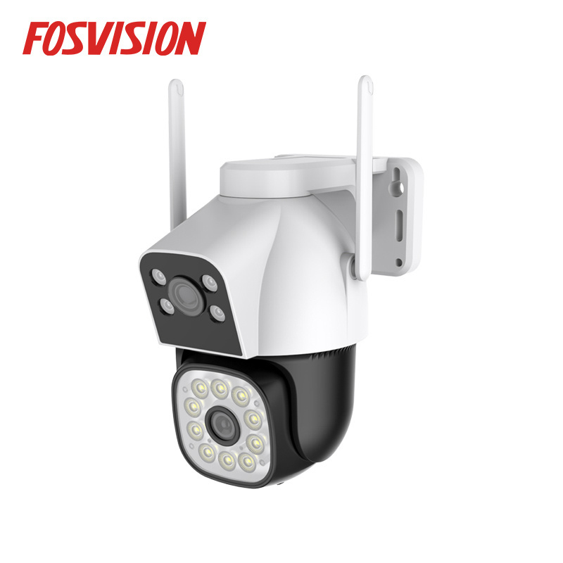 FOSVISION 3MP Dual Lens WiFi Camera two-way audio smart full color night vision PTZ Wifi Wireless Security cctv camera