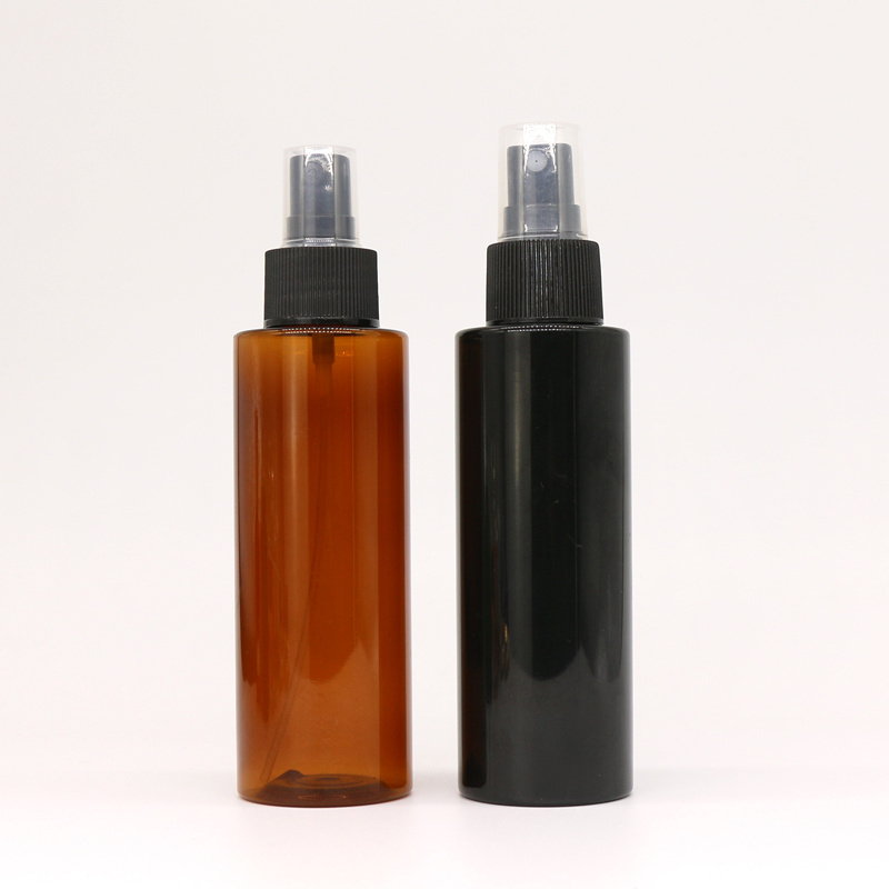 Empty fine mist PET 30ml 50ml 100ml 120ml 150ml 200ml 250ml 500ml amber black blue plastic spray bottle for cosmetic packaging