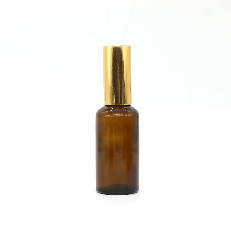 glass perfume sample bottle 15ml 20 ml 30ml 50ml 100 ml Brown Amber Glass cosmetic bottle with mist spray pump