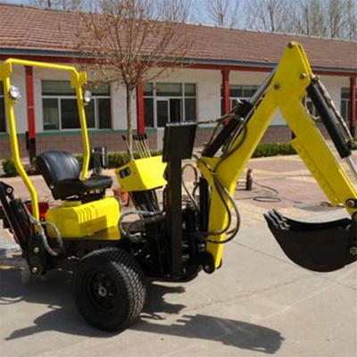 Tractor with Mini Backhoe Loader Towable Backhoe