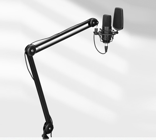 BOYA BY-BA20 Spring Loaded Microphone Table Podcasting Arm Mic Microphone Stand Aluminum Alloy For desktop microphones