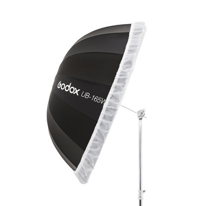 Godox UB-165W 65in 165cm Parabolic Black White Reflective Umbrella Studio Light Umbrella with Black Silver Diffuser Cover Cloth