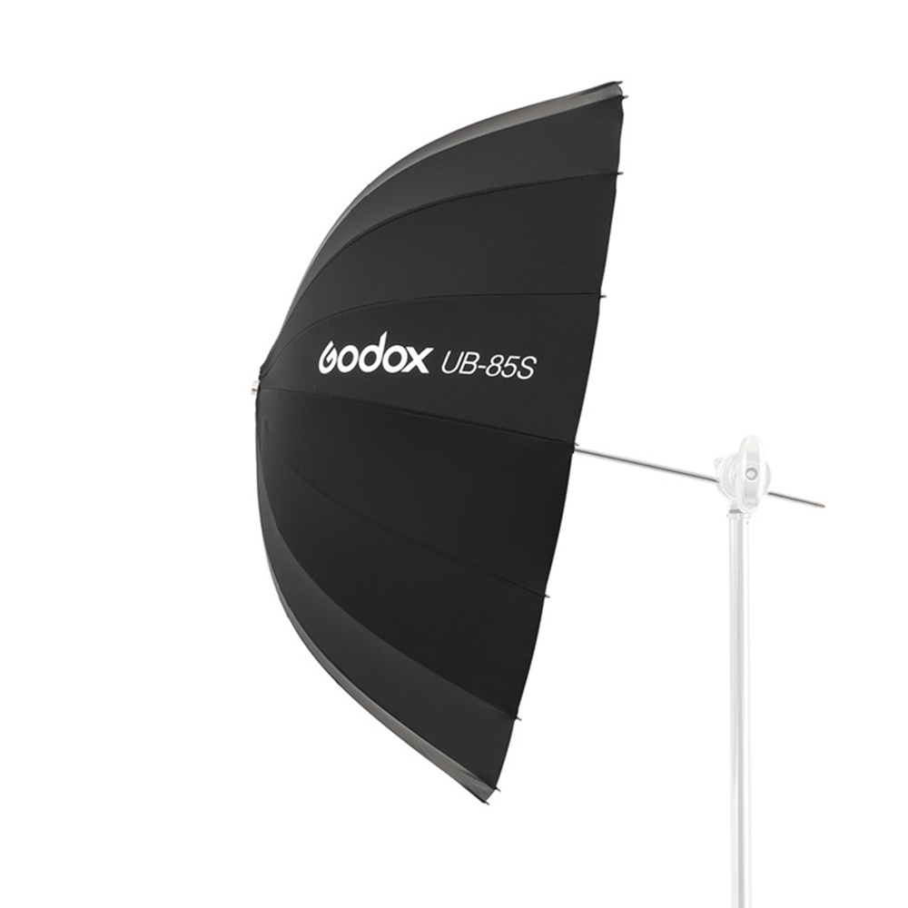 Godox UB-85S 33.5 inch 85cm Parabolic Black Reflective Umbrella Studio Light Umbrella with Black Silver Diffuser Cover Cloth