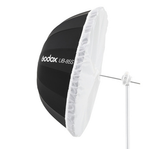 Godox UB-85S 33.5 inch 85cm Parabolic Black Reflective Umbrella Studio Light Umbrella with Black Silver Diffuser Cover Cloth