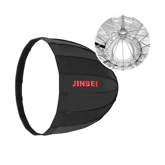 JINBEI Diameter 19in/ 50cm Umbrella Deep Softbox with Grid Bowens Mount for Studio Flash Key Light for Eyes Portrait photography