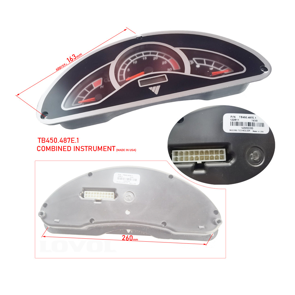 TB450.487e.1 combination instrument assembly For Foton Lovol agricultural machinery & equipment Farm Tractors