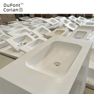 Wholesale Price Dupont Corian Acrylic Solid Surface Luxury Large Acrylic Bathroom Sink