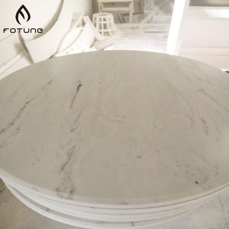 Carrara Marble White Corians Countertops vanity  Acrylic Sheets Table Top