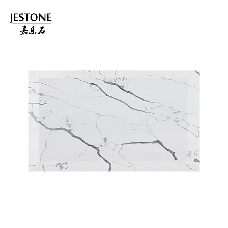 Slabs Artificial Marble Stone Calacatta Quartz Stone Kitchen Custom CE Modern Kitchen Decor White Gold Kitchen Countertops India