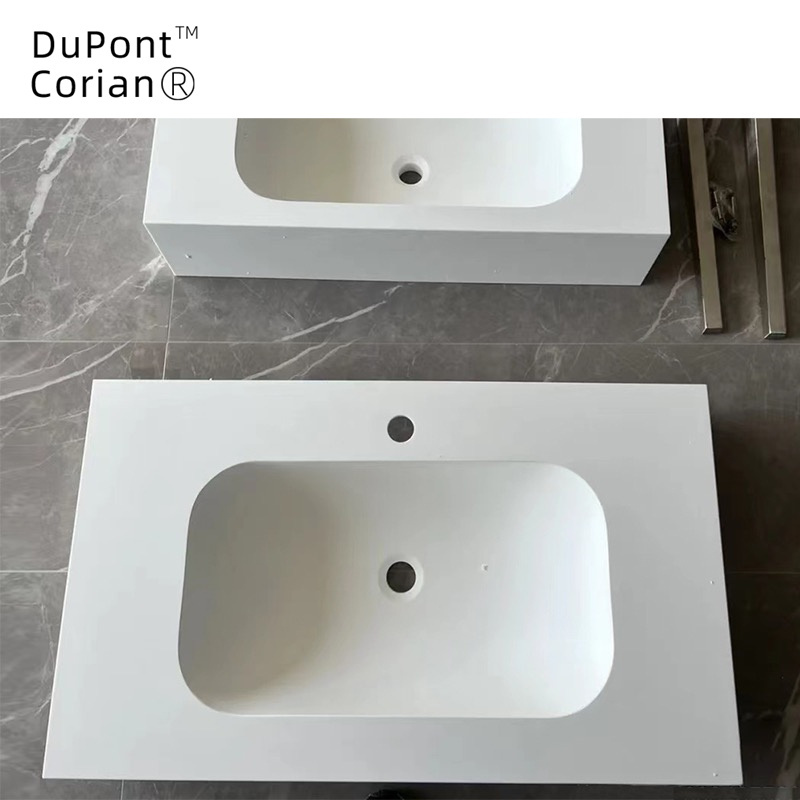 Wholesale Price Dupont Corian Acrylic Solid Surface Luxury Large Acrylic Bathroom Sink