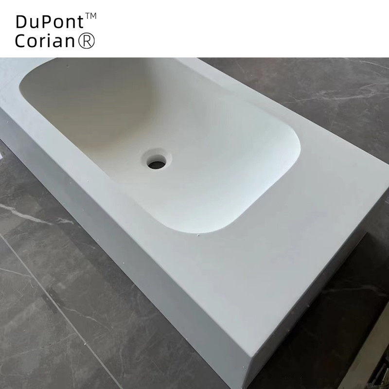 Wholesale Price Dupont Corian Acrylic Solid Surface Luxury Large Acrylic Bathroom Sink