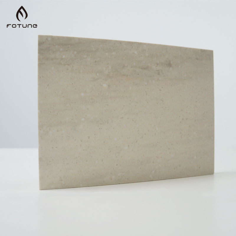 Resin Acrylic Shelf Slabs Stone Wall Panel White Corians Texture Solid Surface Sheet