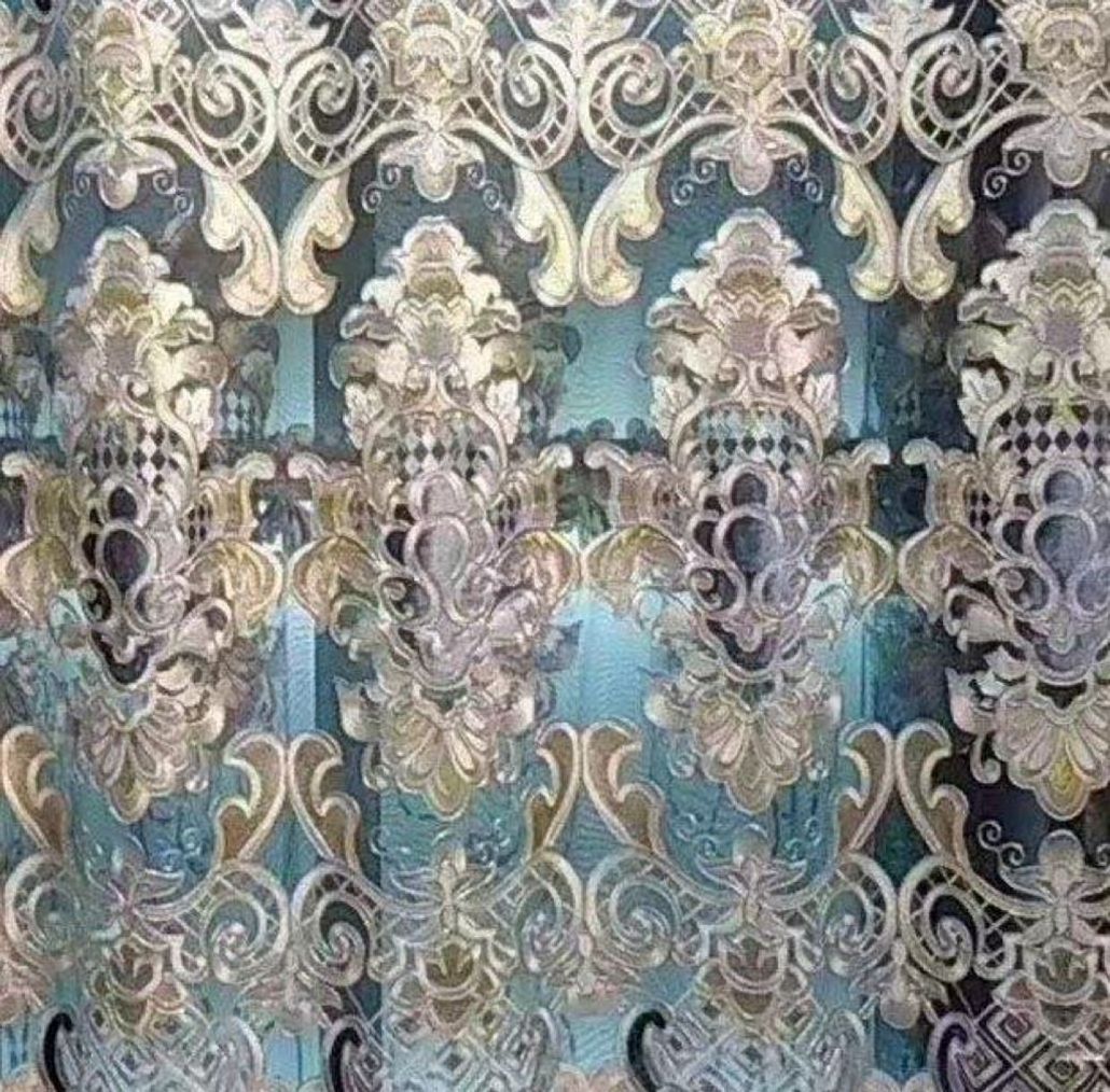 Custom Made Small Moq  chenilles Embroidered Ready  Curtains Fabric