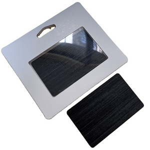 Printable Program ISO14443A Black Blank Wood Nfc Card With Chip