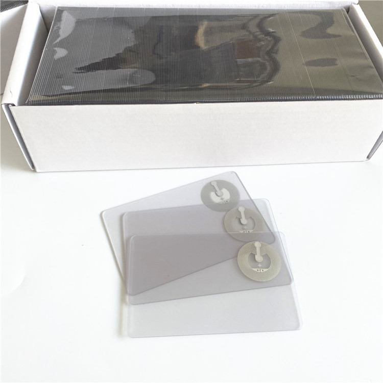 High Quality Plastic Credit Card Size Transparent Nfc Card 215